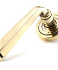 From The Anvil's Aged Brass Avon Round Lever on Rose Set (Unsprung)