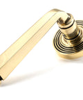 From The Anvil's Aged Brass Avon Round Lever on Rose Set (Unsprung)