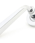 From The Anvil's Polished Chrome Avon Round Lever on Rose Set (Unsprung)