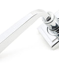 From The Anvil's Polished Chrome Avon Round Lever on Rose Set (Unsprung)