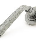 From The Anvil's Pewter Patina Avon Round Lever on Rose Set (Unsprung)