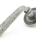 From The Anvil's Pewter Patina Avon Round Lever on Rose Set (Unsprung)