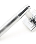 From The Anvil's Polished Chrome Brompton Lever on Rose Set (Unsprung)