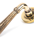 From The Anvil's Aged Brass Hammered Newbury Lever on Rose Set (Unsprung)
