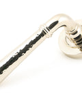 From The Anvil's Polished Nickel Hammered Newbury Lever on Rose Set (Unsprung)