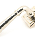 From The Anvil's Polished Nickel Hammered Newbury Lever on Rose Set (Unsprung)