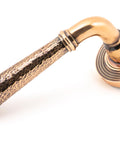 From The Anvil's Polished Bronze Hammered Newbury Lever on Rose Set (Unsprung)