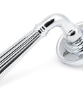From The Anvil's Polished Chrome Hinton Lever on Rose Set (Unsprung)