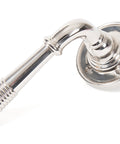 From The Anvil's Polished Nickel Reeded Lever on Rose Set