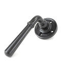 From The Anvil's Aged Bronze Newbury Lever on Rose Set