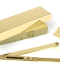 From The Anvil's Polished Brass Size 2-5 Door Closer