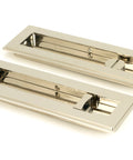 From The Anvil's Polished Nickel Art Deco Rectangular Pull - Privacy Set