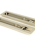 From The Anvil's Polished Nickel Plain Rectangular Pull - Privacy Set