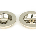 From The Anvil's Polished Nickel Plain Round Pull - Privacy Set