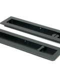 From The Anvil's Matt Black Plain Rectangular Pull - Privacy Set
