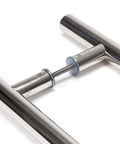 From The Anvil's Polished Marine SS (316) T Bar Handle B2B Fix 32mm dia