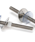 From The Anvil's Polished Stainless Steel (304) 100mm Bolt Fixings for T Bar (2)