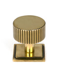 From The Anvil's Aged Brass 32mm Judd Cabinet Knob