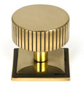 From The Anvil's Aged Brass 38mm Judd Cabinet Knob