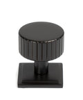 From The Anvil's Aged Bronze 32mm Judd Cabinet Knob