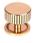 From The Anvil's Polished Bronze 38mm Judd Cabinet Knob