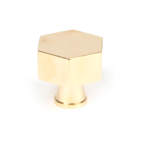 From The Anvil's Polished Brass Kahlo Cabinet Knob