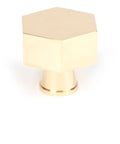 From The Anvil's Polished Brass Kahlo Cabinet Knob