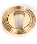 From The Anvil's Polished Brass Round Euro Escutcheon