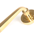 From The Anvil's Polished Brass Avon Round Lever on Rose Set (Unsprung)