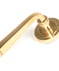 From The Anvil's Polished Brass Avon Round Lever on Rose Set (Unsprung)