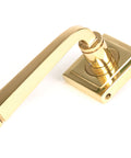 From The Anvil's Polished Brass Avon Round Lever on Rose Set (Unsprung)