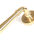 From The Anvil's Polished Brass Newbury Lever on Rose Set (Unsprung)