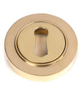 From The Anvil's Polished Brass Round Escutcheon