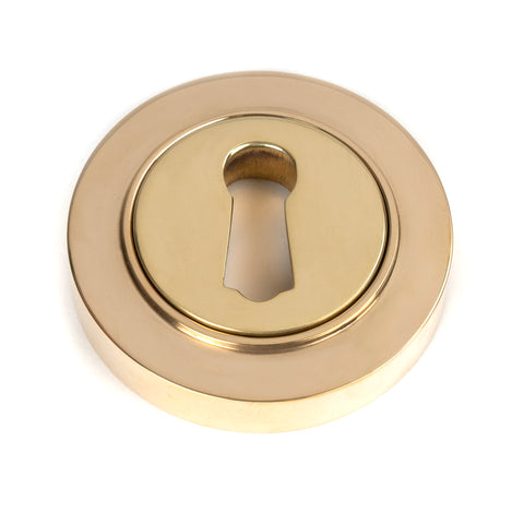 From The Anvil's Polished Brass Round Escutcheon