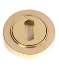 From The Anvil's Polished Brass Round Escutcheon