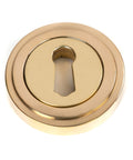 From The Anvil's Polished Brass Round Escutcheon