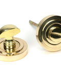 From The Anvil's Polished Brass Round Thumbturn Set