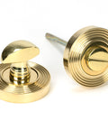 From The Anvil's Polished Brass Round Thumbturn Set