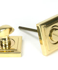 From The Anvil's Polished Brass Round Thumbturn Set