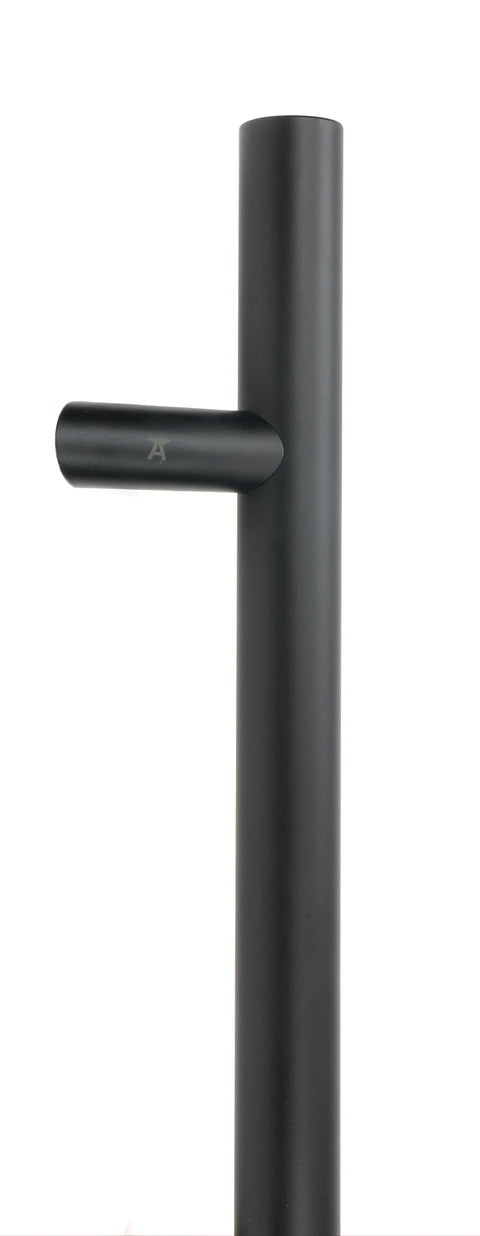 From The Anvil's Matt Black Offset T Bar Handle Secret Fix 32mm dia