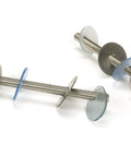 From The Anvil's Satin Stainless Steel (304) 100mm Bolt Fixings for T Bar (2) - Offset