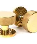 From The Anvil's Polished Brass Brompton Mortice/Rim Knob Set
