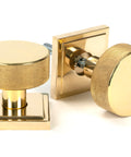 From The Anvil's Polished Brass Brompton Mortice/Rim Knob Set