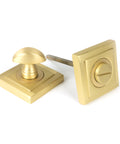 From The Anvil's Satin Brass Round Thumbturn Set