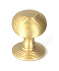 From The Anvil's Satin Brass Beehive Centre Door Knob