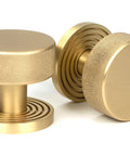 From The Anvil's Satin Brass Brompton Mortice/Rim Knob Set
