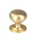 From The Anvil's Satin Brass Mushroom Cabinet Knob