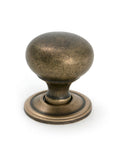 From The Anvil's Burnished Brass Mushroom Cabinet Knob