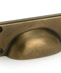 From The Anvil's Burnished Brass Art Deco Drawer Pull