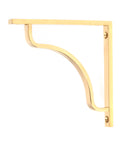 From The Anvil's Polished Brass Abingdon Shelf Bracket